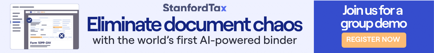 StanfordTax Eliminate document chaos with the world's first AI-powered binder